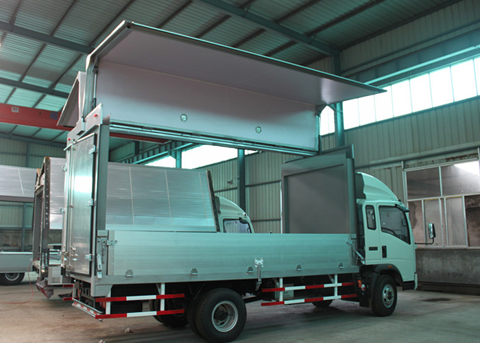 Flügeloffene Box mit Verbund- und Aluminiumprofilen für Trockenfracht, Trockenfracht-LKW-Box oder Van-Anhänger