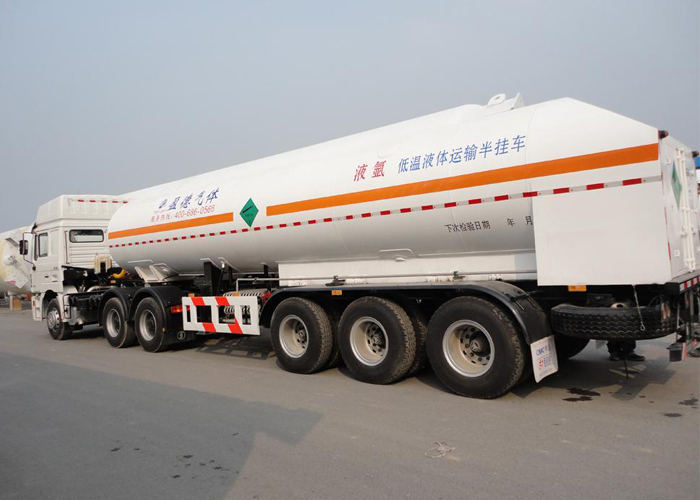 LNG-Tanker-Sattelanhänger,51550L LNG-Tanker-Sattelanhänger mit 3 Achsen für Flüssigerdgas