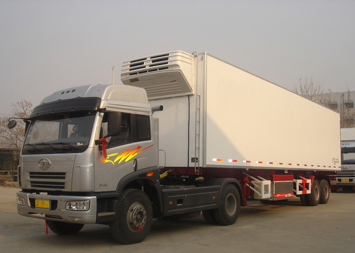 40 Fuß 2 Achsen Kühl-LKW-Anhänger mit Carrier Kühleinheiten zum Einfrieren und Frischladungen,Kühlanhänger