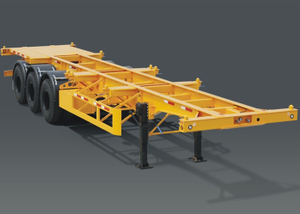 40-Fuß-Skelett-Sattelauflieger mit 3 Achsen für ISO-Container und MonoBlock-Tanker