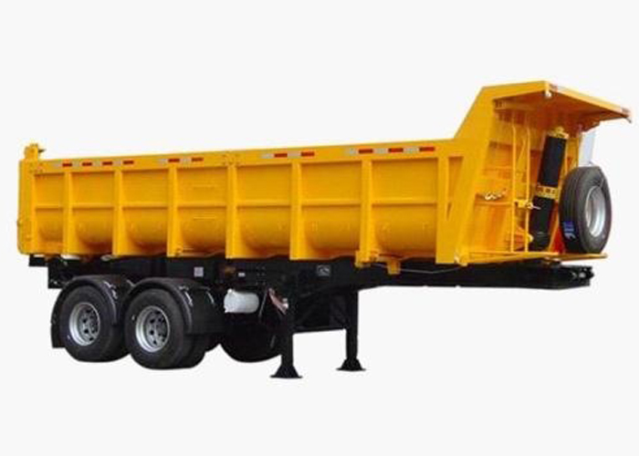 30 cbm Dump Semi Trailer mit 2 BPW-Achsen und hydraulischem Dumper für Mine und Baumaterial, Dump Semi Trailer, Kipper